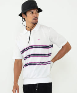 BEAMS GOLF ORANGE LABEL / ボーダージャカード ポロシャツ