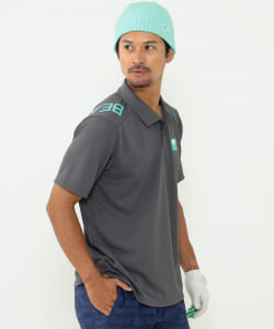 BEAMS GOLF ORANGE LABEL / バック ロゴ プリント ポロシャツ