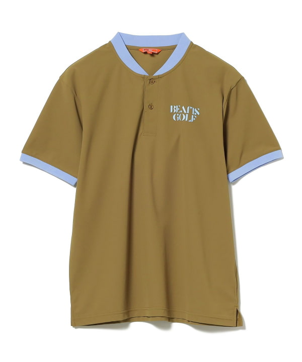 MEN〉BEAMS GOLF ORANGE LABEL / ミニカラー クレリックポロシャツ-