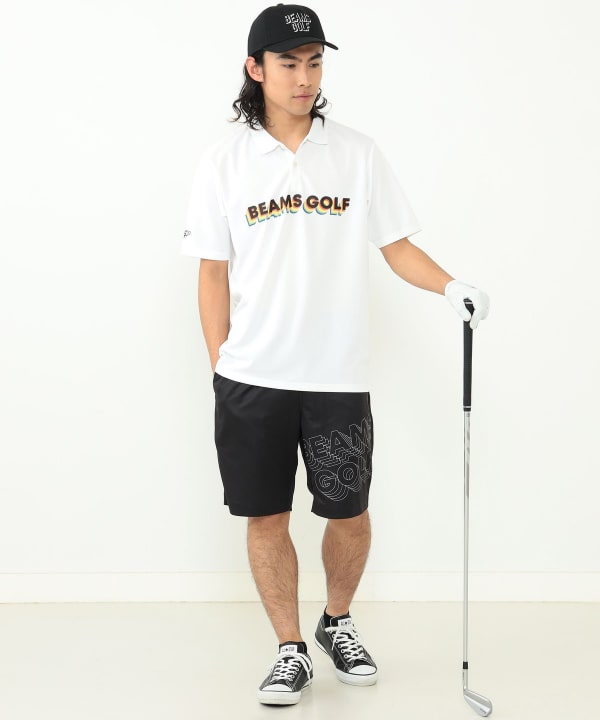 ビームスゴルフ オレンジレーベル ポロシャツ 日本製 グラデーション M