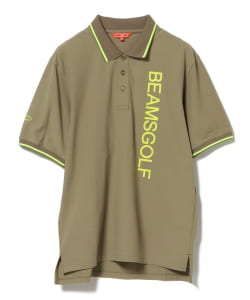 〈MEN〉BEAMS GOLF ORANGE LABEL / 男裝 縱向 LOGO POLO衫