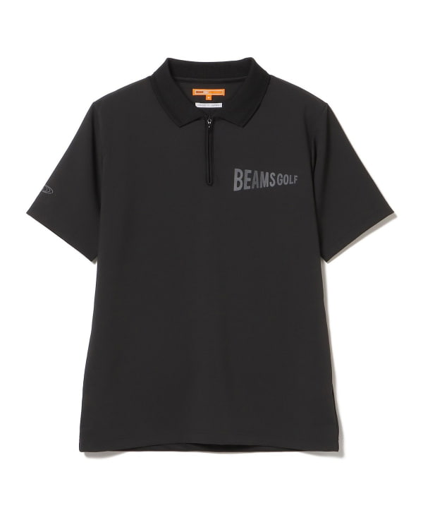 BEAMS GOLF（ビームス ゴルフ）ORANGE LABEL / フラッグロゴ ハーフジップ ポロシャツ（シャツ・ブラウス ポロシャツ）通販｜ BEAMS