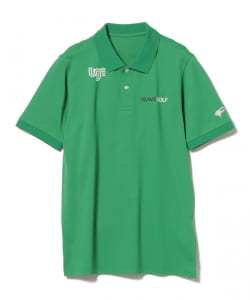 〈MEN〉BEAMS GOLF ORANGE LABEL /  男裝 US系列 彈性鹿子織 LOGO POLO衫
