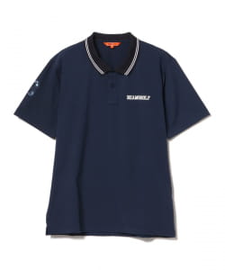 ORANGE LABEL / 襟裏ペイズリー ワッペンロゴ ポロシャツ