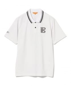 〈MEN〉 ORANGE LABEL / 音符ロゴ ストレッチポロシャツ