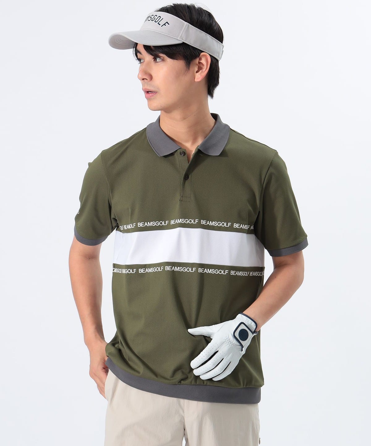 BEAMS GOLF（ビームス ゴルフ）ORANGE LABEL / ボーダー 切り替え ポロシャツ（シャツ・ブラウス ポロシャツ）通販｜BEAMS