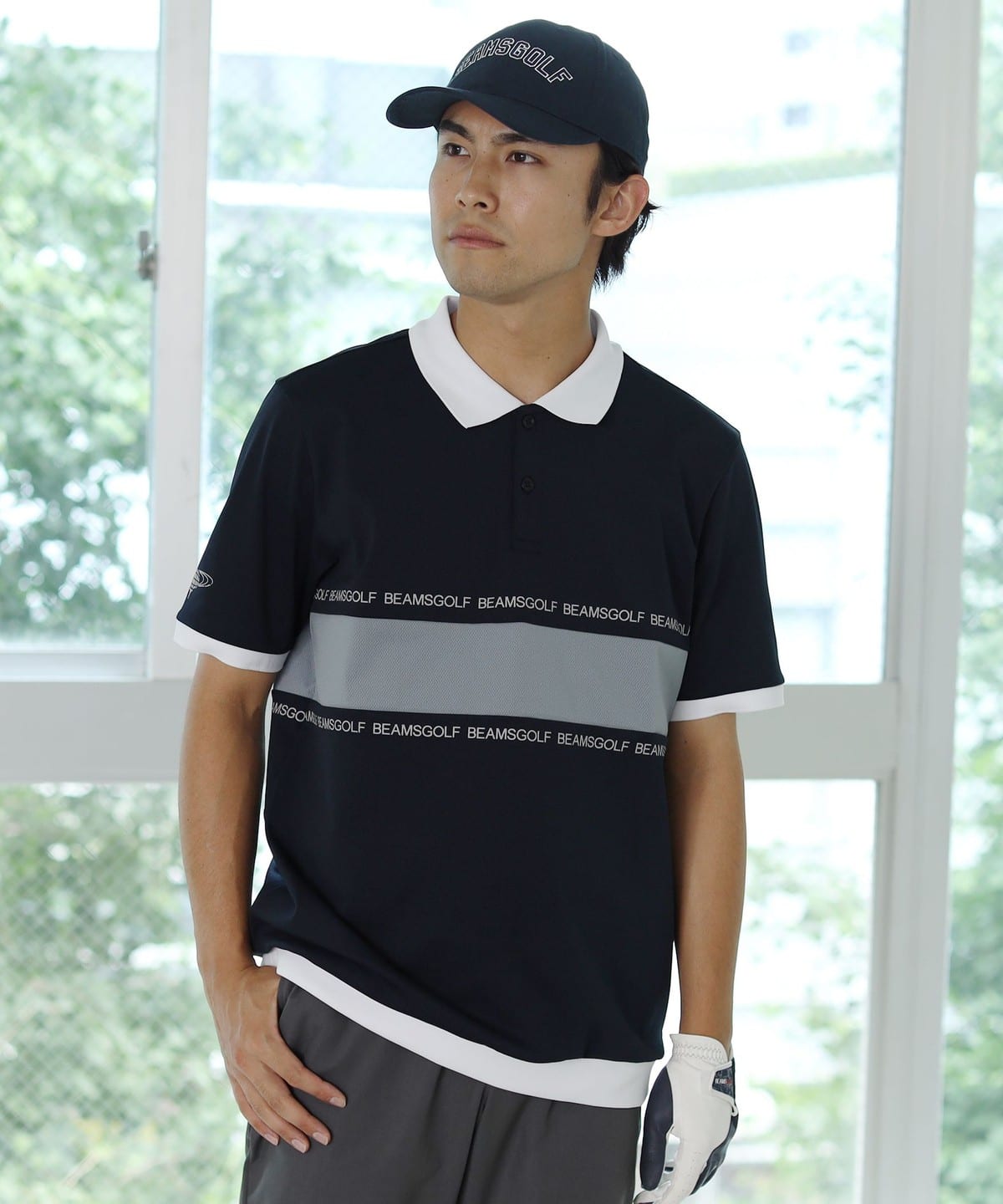 ORANGE LABEL / ボーダー 切り替え ポロシャツ シャツ・ブラウス MEN NAVY M ORANGE LABEL / ボーダー 切り替え ポロシャツ シャツ・ブラウス MEN NAVY M