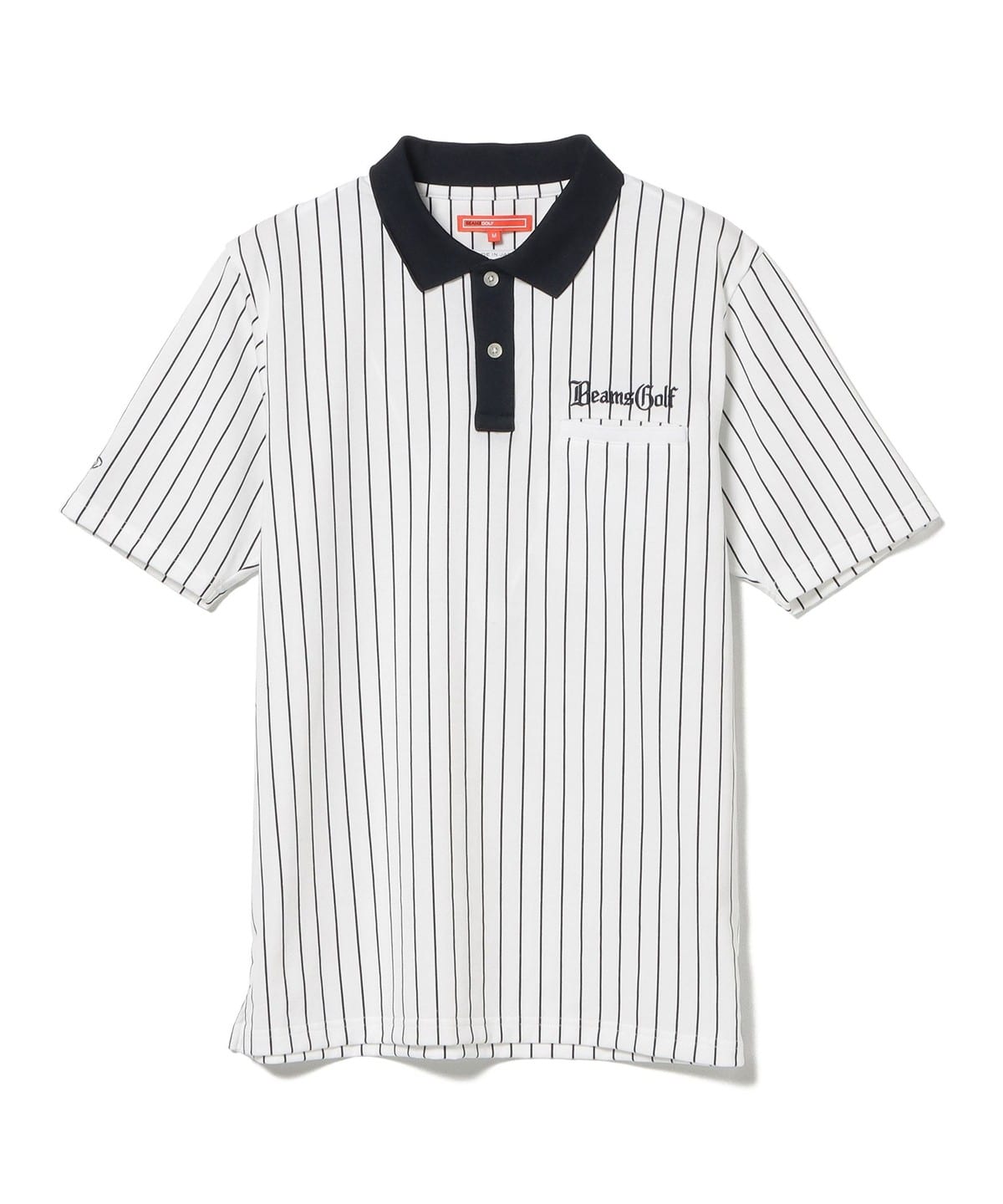 BEAMS GOLF（ビームス ゴルフ）〈MEN〉 ORANGE LABEL / ストライプ クレリック ポロシャツ（シャツ・ブラウス ポロシャツ ）通販｜BEAMS