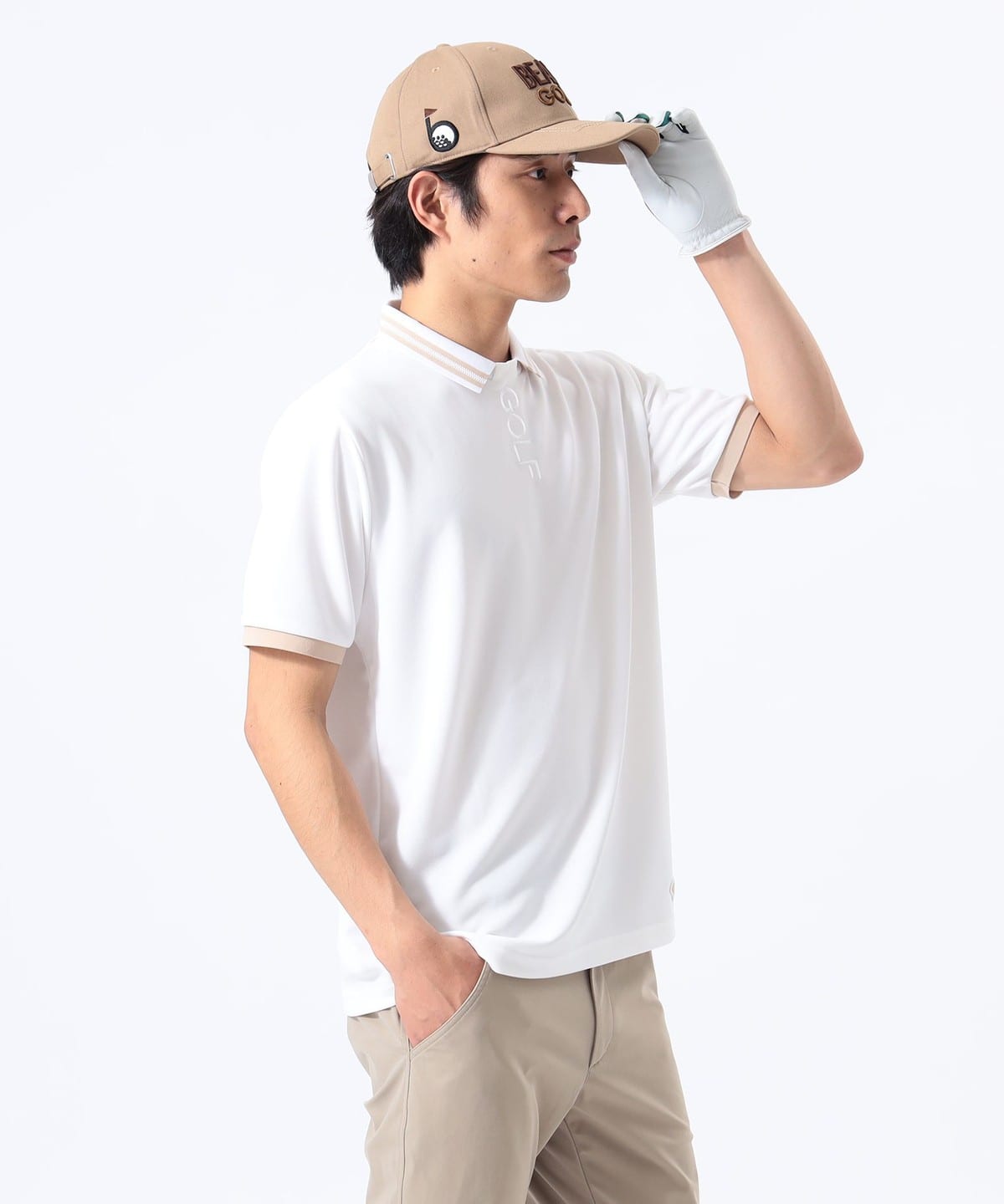 ORANGE LABEL / 襟付き ポリエステルジャージ プルオーバー シャツ・ブラウス MEN WHITE S ORANGE LABEL / 襟付き ポリエステルジャージ プルオーバー シャツ・ブラウス MEN WHITE S