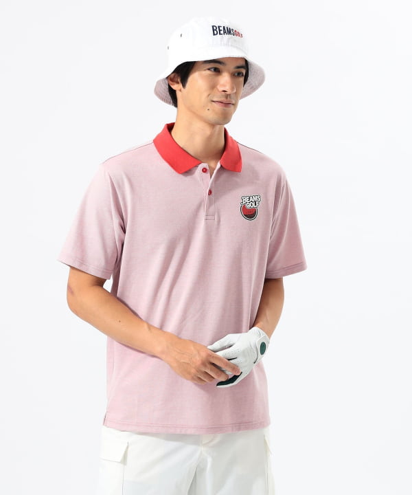 BEAMS GOLF ポロシャツ 「MEN」ORANGE LABEL / フルーツロゴ