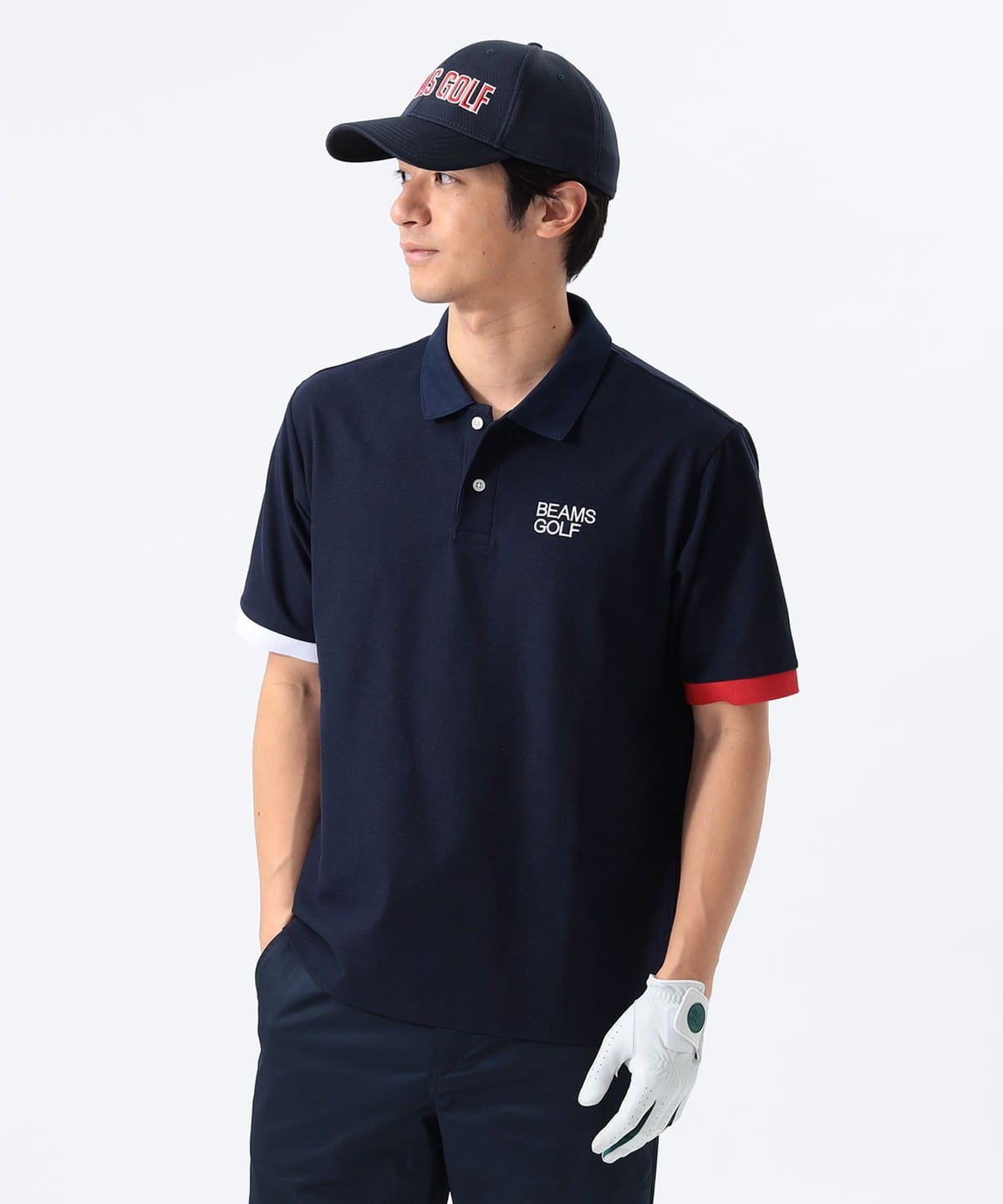 ORANGE LABEL / 別注リバティ 襟裏プリント ソリッドポロシャツ シャツ・ブラウス MEN NAVY XL ORANGE LABEL / 別注リバティ 襟裏プリント ソリッドポロシャツ シャツ・ブラウス MEN NAVY XL
