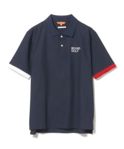 【9/12再降價】BEAMS GOLF ORANGE LABEL / 別注 男裝 Liberty 衣領 印花 短袖 POLO衫