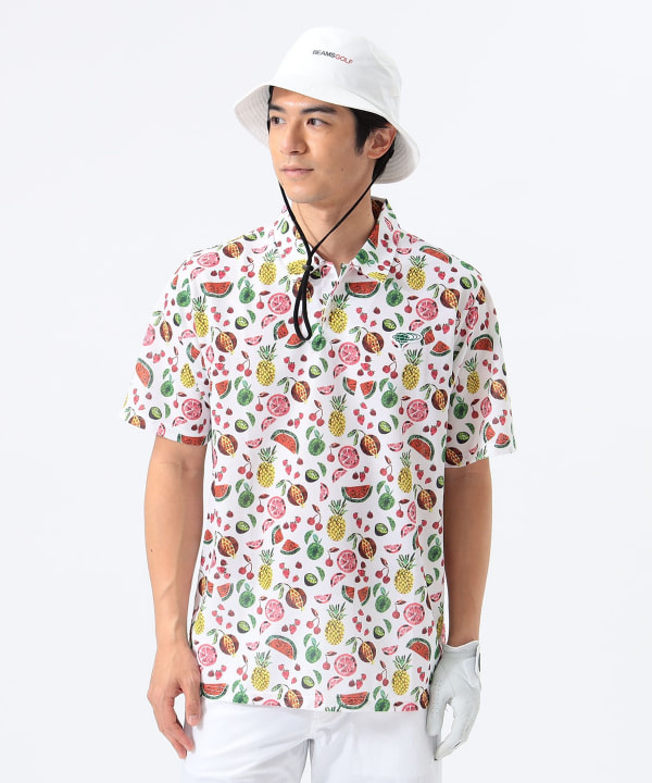 BEAMS GOLF ORANGE LABEL / BT総柄 ポロシャツ - メルカリ