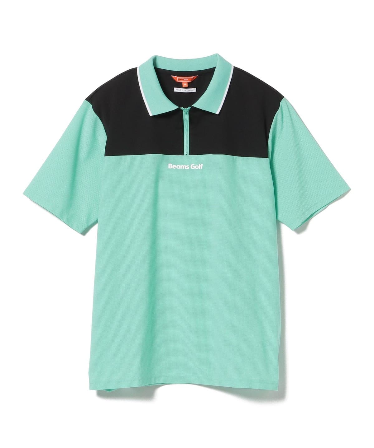 BEAMS GOLFビームスゴルフ 半袖シャツ/ハーフジップ/ストライプ柄 BEAMS GOLFビームスゴルフ 半袖シャツ/ハーフジップ/ストライプ