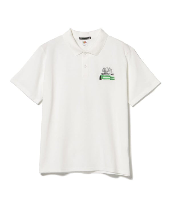 BEAMS GOLF ポロシャツ ホワイト BEAMS GOLF ポロシャツ ホワイト M