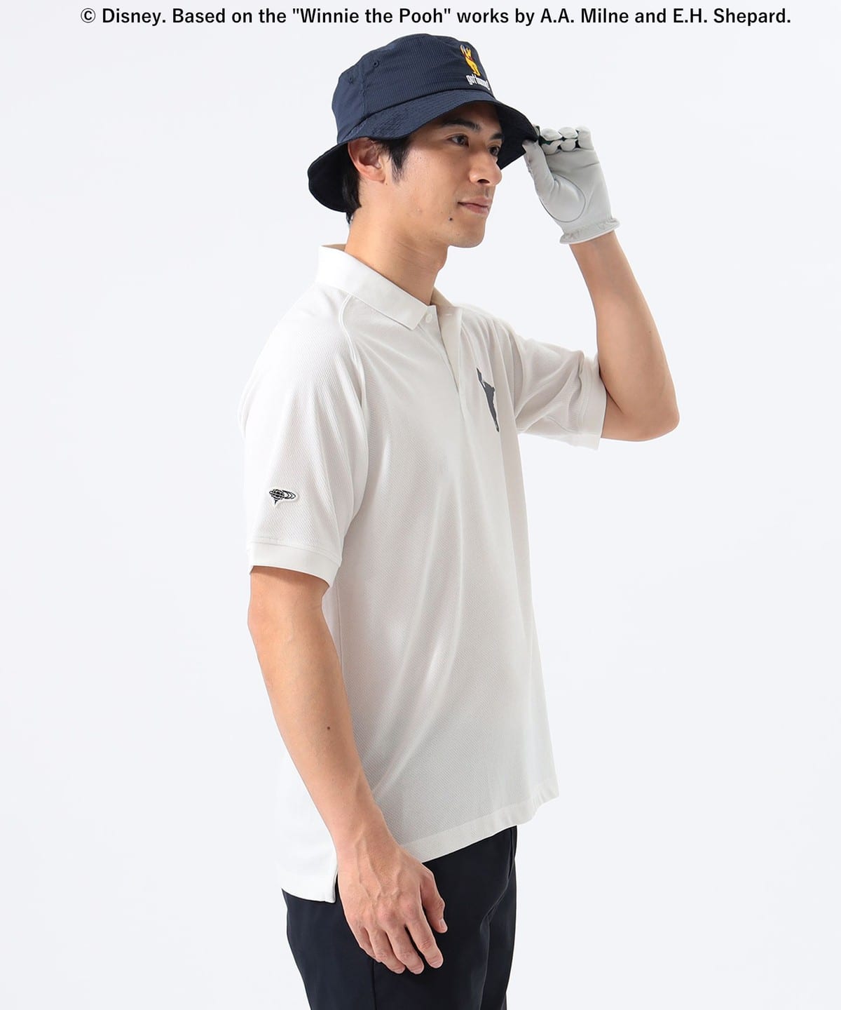 BEAMSGOLF ビームスゴルフ ディズニーコラボ ポロシャツ 白 M