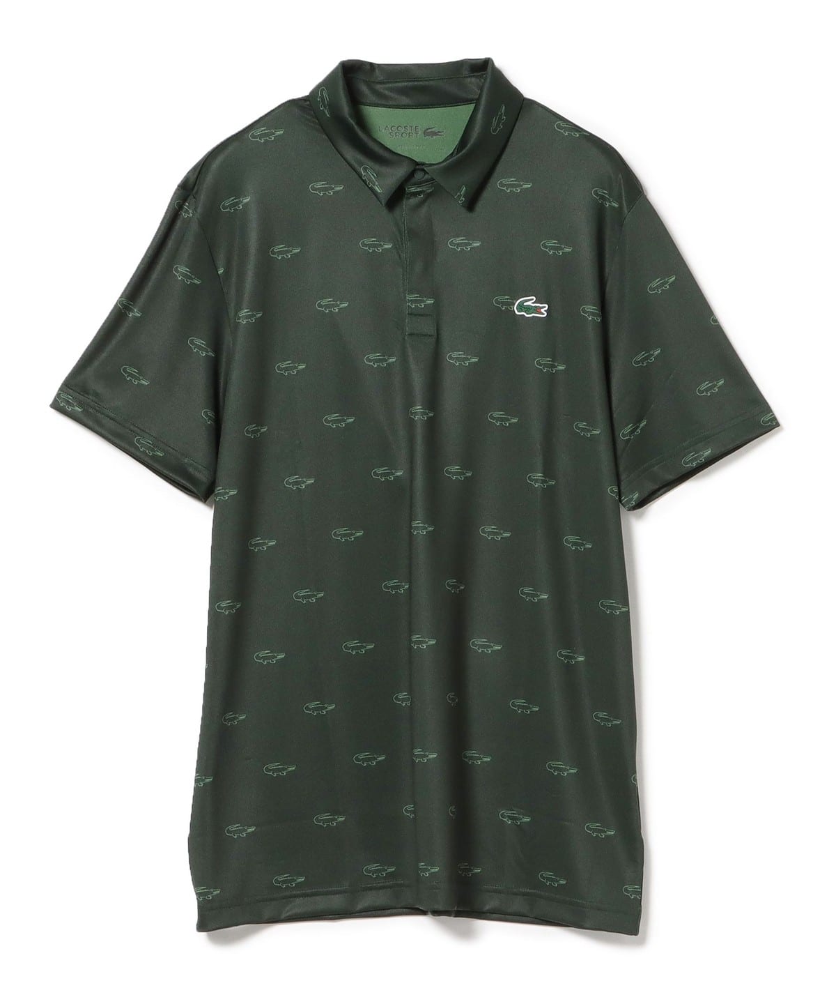 LACOSTE ラコステ ミニマム総柄 プリント ゴルフポロシャツ シャツ・ブラウス MEN GREEN M LACOSTE ラコステ ミニマム総柄 プリント ゴルフポロシャツ シャツ・ブラウス MEN GREEN M