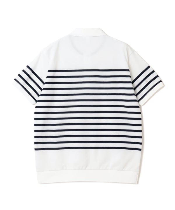 ラコステ　ビームスゴルフ　スタンドカラー　ポロシャツ BEAMS GOLF（ビームス ゴルフ）〈MEN〉【別注】LACOSTE / 鹿の子