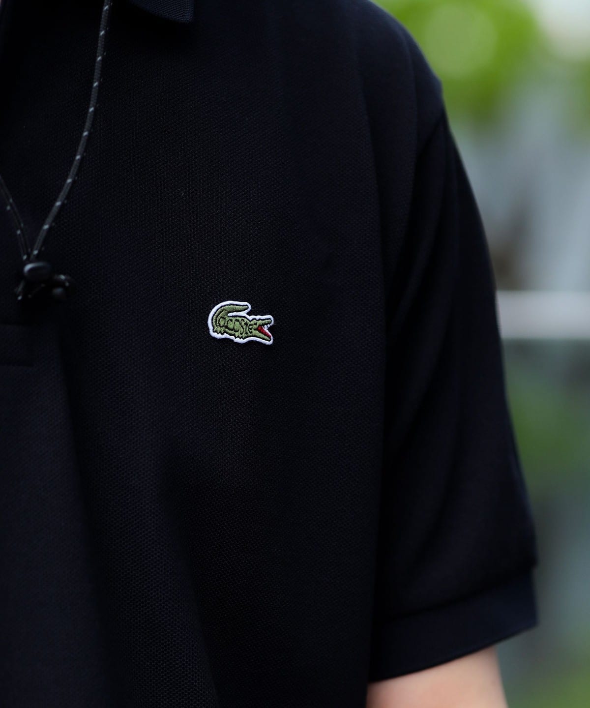 BEAMS GOLF (BEAMS GOLF) <男裝> [別注] LACOSTE / 珠地網眼純色