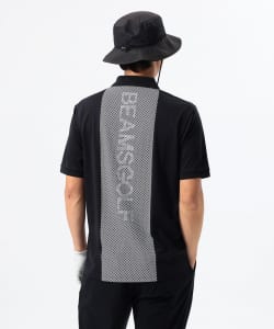 ORANGE LABEL / ドットプリント ロゴポロシャツ 【DRY・UV・STRETCH】