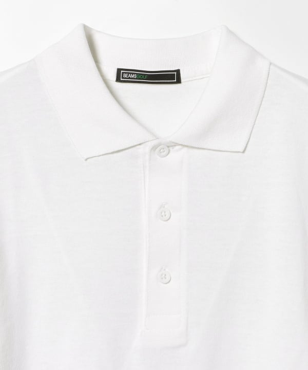 Beams Golf ポロシャツ ホワイト BEAMS GOLF（ビームス ゴルフ）PURPLE LABEL / ジャカード