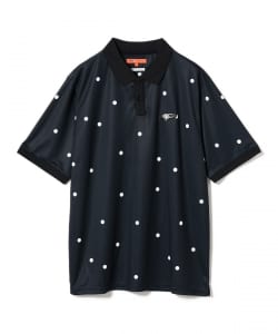 〈MEN〉ORANGE LABEL / ドットプリント クレリック ポロシャツ