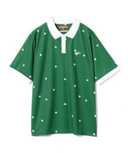 〈MEN〉ORANGE LABEL / ドットプリント クレリック ポロシャツ