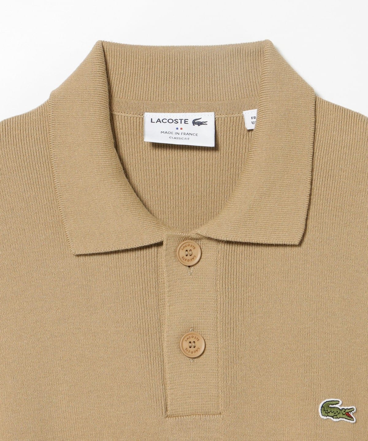 BEAMS GOLF（ビームス ゴルフ）LACOSTE / フレンチメイド ポロカラー