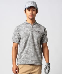 BEAMS GOLF ORANGE LABEL / 迷彩 ジャカード ポロシャツ