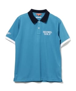 BEAMS GOLF ORANGE LABEL / ジャカード ロゴエリ ポロシャツ