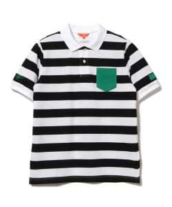 BEAMS GOLF ORANGE LABEL / 先染 ボーダー ポロシャツ