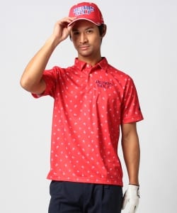 BEAMS GOLF ORANGE LABEL / ペイズリー プリント ポロシャツ