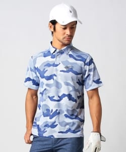 BEAMS GOLF ORANGE LABEL / 迷彩 プリント ポロシャツ