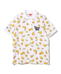 BEAMS GOLF ORANGE LABEL / LEMON プリント ポロシャツ