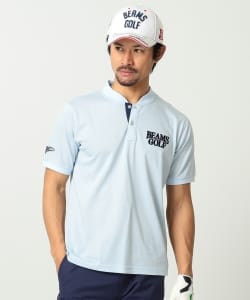 BEAMS GOLF ORANGE LABEL / スタンドカラー カノコ ポロシャツ