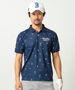 BEAMS GOLF ORANGE LABEL / リゾート プリント ポロシャツ