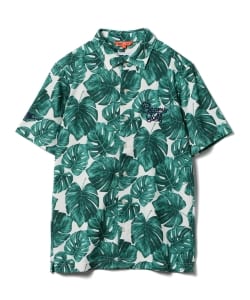 BEAMS GOLF ORANGE LABEL / モンステラ プリント シャツ