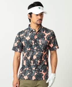 BEAMS GOLF ORANGE LABEL / モンステラ プリント シャツ
