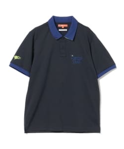 BEAMS GOLF ORANGE LABEL / エリロゴ ジャカード ポロシャツ