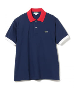 LACOSTE×BEAMS GOLF / 別注 エリ ワニ クレリック ポロシャツ