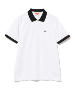 BEAMS GOLF ORANGE LABEL / マルチ ロゴ ジャカード ポロシャツ