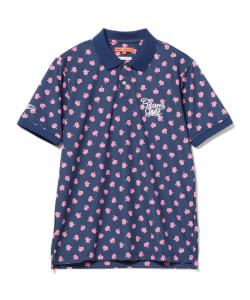 BEAMS GOLF ORANGE LABEL / 王冠柄 プリント ポロシャツ