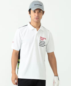 ＜MEN＞BEAMS GOLF ORANGE LABEL / 月面転写 ポロシャツ