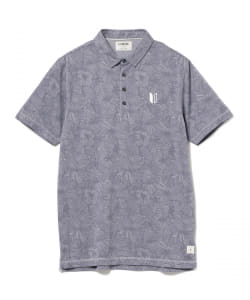 LINKSOUL×BEAMS GOLF / 別注 フェザー柄 ポロシャツ
