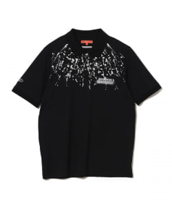 BEAMS GOLF ORANGE LABEL / 発泡 プリント ポロシャツ