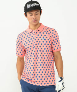 ▲＜MEN＞BEAMS GOLF ORANGE LABEL / NEW フラワー ポロシャツ