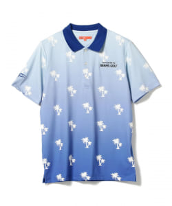 ＜MEN＞BEAMS GOLF ORANGE LABEL / グラデーション パームツリー ポロシャツ