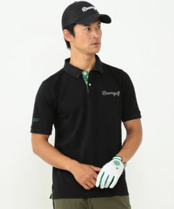 ＜MEN＞BEAMS GOLF ORANGE LABEL / エリ裏 フラワー柄 ポロシャツ