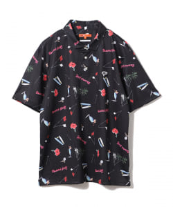 【BEAMS GOLF 10周年記念】＜MEN＞BEAMS GOLF ORANGE LABEL / KAORU SATO 総柄 ポロシャツ