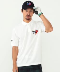 〈MEN〉BEAMS GOLF ORANGE LABEL / トライアングル ロゴ ポロシャツ